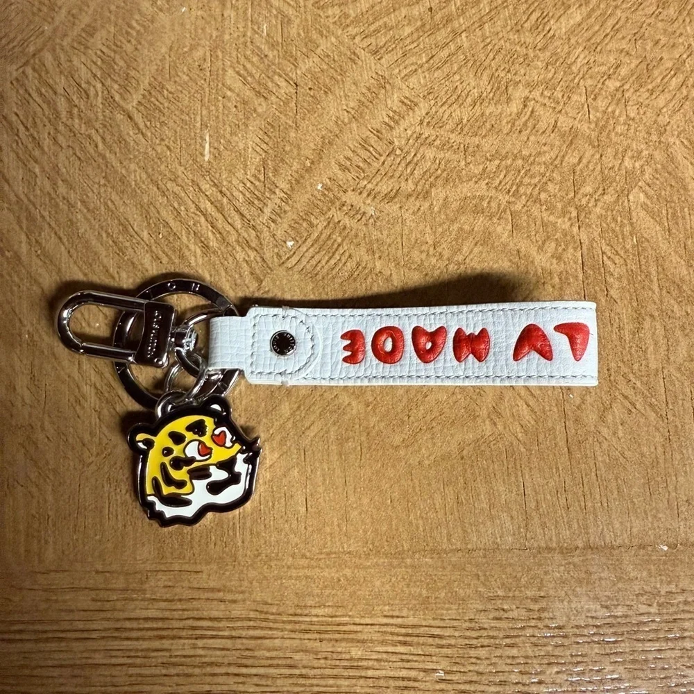 LOUIS VUITTON NIGO collaboration Dragonnes-LV MADE Strap Bag Charm Key Holder